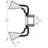 Immagine di PFERD Spazzole a tazza con foro filettato, filo ritorto POS TBG 80/M14 INOX 0,50