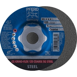 Immagine di PFERD disco da sbavo CC-GRIND CC-GRIND-FLEX 125 SG STEEL COARSE