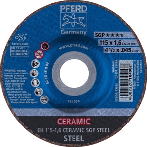 Immagine di PFERD Dischi da taglio EH 115-1,6 CERAMIC SGP STEEL