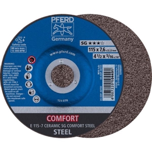 Immagine di PFERD Dischi da sbavo E 115-7 CERAMIC SG COMFORT STEEL