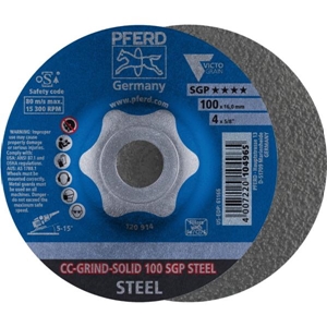 Immagine di PFERD disco da sbavo CC-GRIND CC-GRIND-SOLID 100 SGP STEEL/16,0