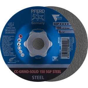 Immagine di PFERD disco da sbavo CC-GRIND CC-GRIND-SOLID 150 SGP STEEL