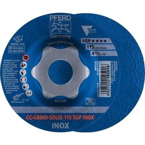 Immagine di PFERD disco da sbavo CC-GRIND CC-GRIND-SOLID 115 SGP INOX