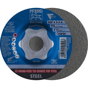 Immagine di PFERD disco da sbavo CC-GRIND CC-GRIND-FLEX 115 COARSE SGP STEEL