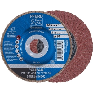 Immagine di PFERD Disco lamellare POLIFAN PFF 115 A 80 SG STEELOX