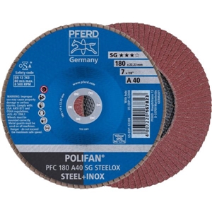 Immagine di PFERD Disco lamellare POLIFAN PFC 180 A 40 SG STEELOX