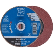 Immagine di PFERD Disco lamellare POLIFAN PFC 180 A 60 SG STEELOX