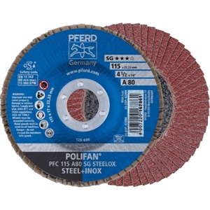 Immagine di PFERD Disco lamellare POLIFAN PFC 115 A 80 SG STEELOX