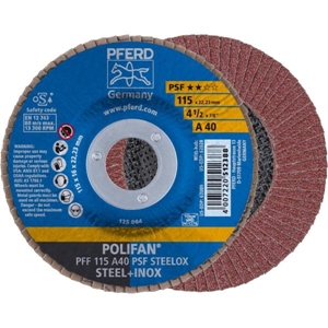 Immagine di PFERD Disco lamellare POLIFAN PFF 115 A 40 PSF STEELOX