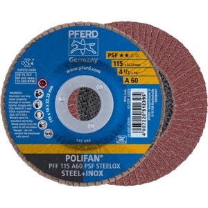 Immagine di PFERD Disco lamellare POLIFAN PFF 115 A 60 PSF STEELOX