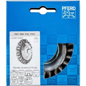 Immagine di PFERD Spazzole coniche con foro filettato, filo ritorto POS KBG 10013/M14 CT ST 0,50