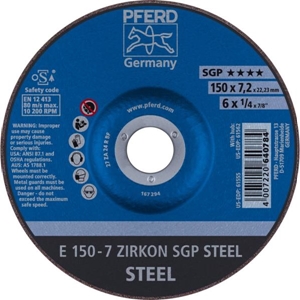 Immagine di PFERD Dischi da sbavo E 150-7 ZIRKON SGP STEEL