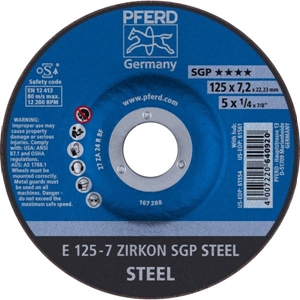 Immagine di PFERD Dischi da sbavo E 125-7 ZIRKON SGP STEEL