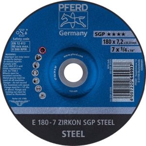 Immagine di PFERD Dischi da sbavo E 180-7 ZIRKON SGP STEEL