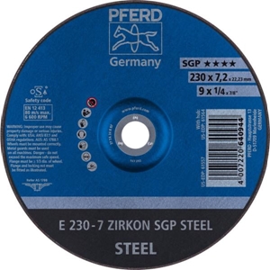 Immagine di PFERD Dischi da sbavo E 230-7 ZIRKON SGP STEEL