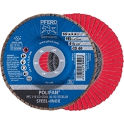 Immagine di PFERD Disco lamellare POLIFAN PFC 115 CO-COOL 40 SG STEELOX