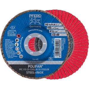 Immagine di PFERD Disco lamellare POLIFAN PFC 115 CO-COOL 40 SG STEELOX