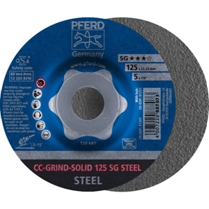 Immagine di PFERD disco da sbavo CC-GRIND CC-GRIND-SOLID 125 SG STEEL