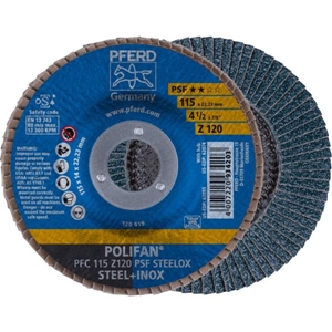 Immagine di PFERD Disco lamellare POLIFAN PFC 115 Z 120 PSF STEELOX