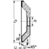 Immagine di PFERD Utensili abrasivi diamantati 12C9 100-10-4-3-20 D 126 PHT C75