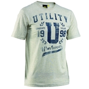 Immagine di T-SHIRT GREY GRAPHIC MELANGE