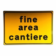 Immagine di CARTELLO STRADALE FINE AREA CANTIERE