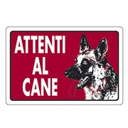 Immagine di CARTELLO ALL ATTENTI AL CANE