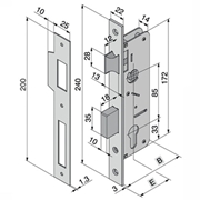 Immagine di SERRATURA INF.LEGNO 015