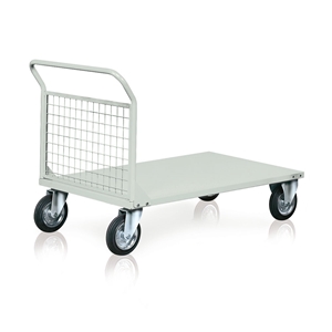 Immagine di Carrello portata kg. 400, con 1 sponda e ruote diam. mm. 200 - mm.1310x810x270/900