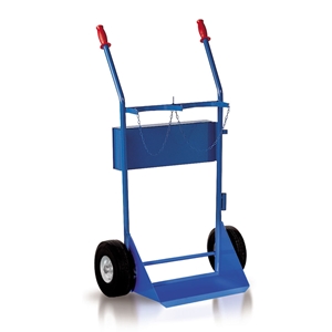 Immagine di Carrello per bombole lt. 27/40/50 e ruote diam. mm. 260 - mm.690x600x1250