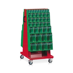 Immagine di Carrello portacassettiere con 2+6+2+4 cassettiere a 9/6/5/4 cassetti - mm.620x625x1300