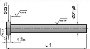 Immagine di ESPULSORE A TESTA CILINDRICA PER PRESSOFUSIONE EES-2CBM